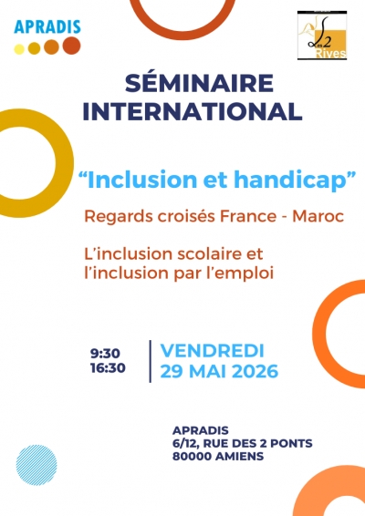 S&Eacute;MINAIRE INTERNATIONAL France &ndash; Maroc le 29 mai
